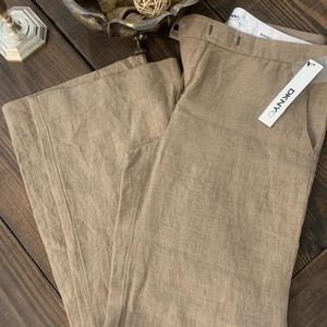 New Never Worn Marvelous DKNY Organic Linen Slacks!